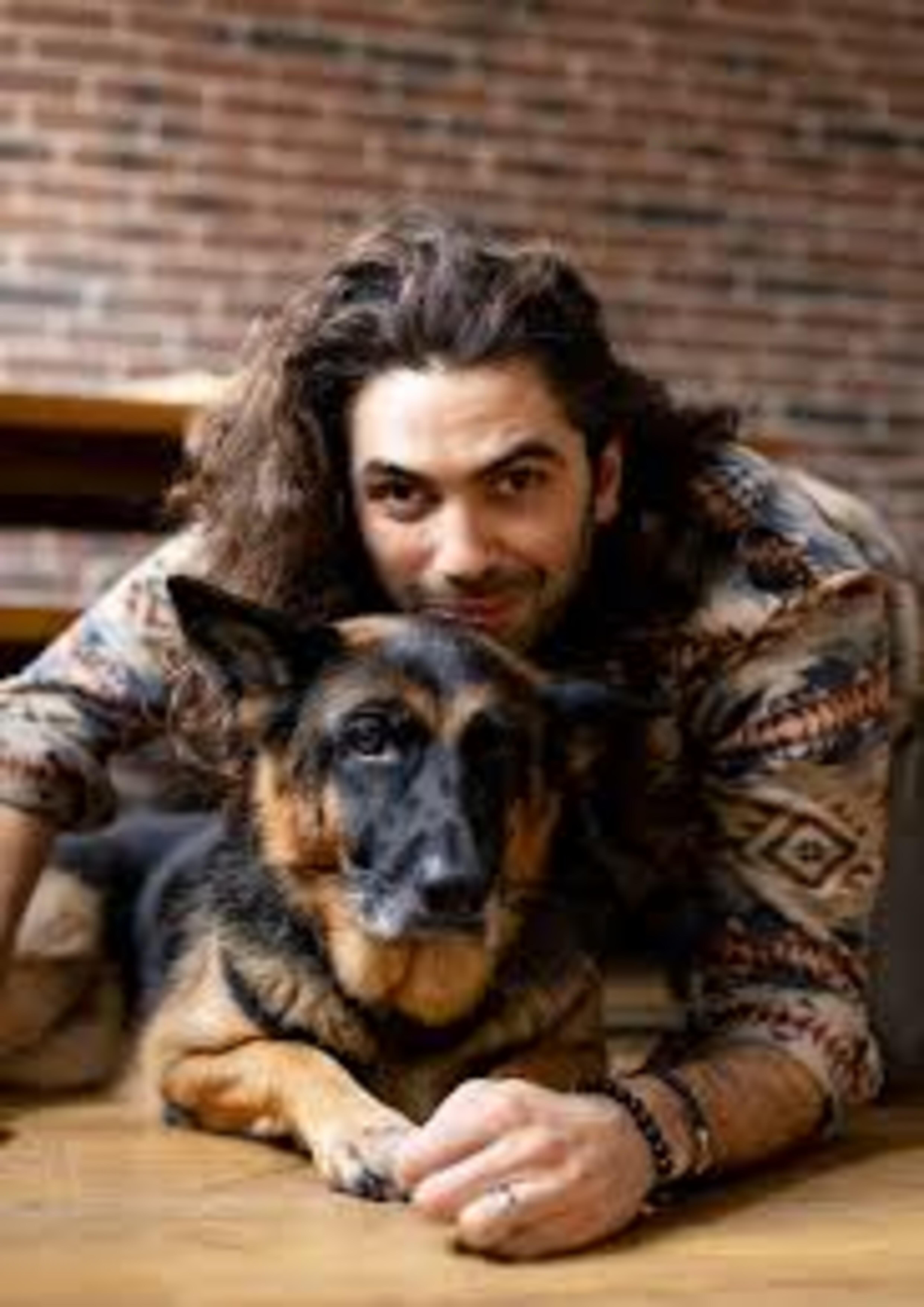 Arthur Aumoite et son chien guide